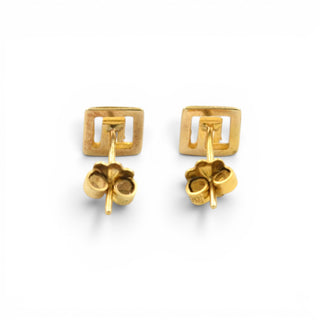 Ohrstecker aus 585 Gelbgold, nachhaltiger second-hand Schmuck perfekt aufgearbeitet