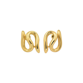 Ohrstecker aus 585 Gelbgold, nachhaltiger second-hand Schmuck perfekt aufgearbeitet