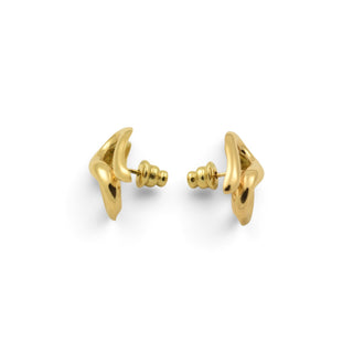 Ohrstecker aus 585 Gelbgold, nachhaltiger second-hand Schmuck perfekt aufgearbeitet