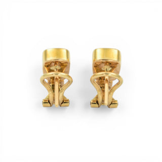 Ohrstecker aus 750 Gelbgold mit Opal, nachhaltiger second hand Schmuck perfekt aufgearbeitet