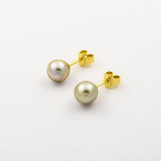 Perlohrstecker aus 585 Gelbgold, nachhaltiger second hand Schmuck perfekt aufgearbeitet