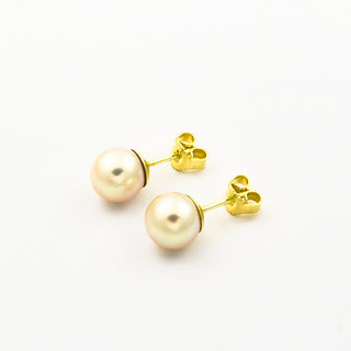 Perlohrstecker aus 585 Gelbgold, nachhaltiger second hand Schmuck perfekt aufgearbeitet