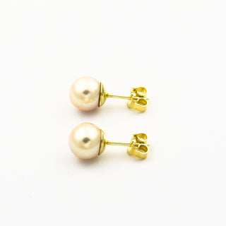 Perlohrstecker aus 585 Gelbgold, nachhaltiger second hand Schmuck perfekt aufgearbeitet