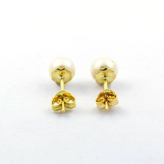 Perlenohrstecker aus 585 Gelbgold, nachhaltiger second hand Schmuck perfekt aufgearbeitet