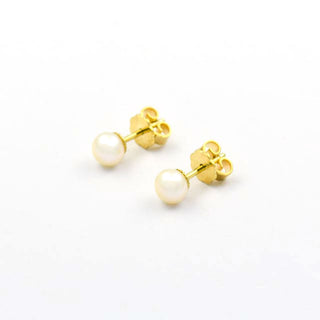 Perlenohrstecker aus 585 Gelbgold, nachhaltiger second hand Schmuck perfekt aufgearbeitet