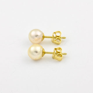 Perlohrstecker aus 585 Gelbgold, nachhaltiger second hand Schmuck perfekt aufgearbeitet