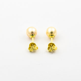 Perlohrstecker aus 585 Gelbgold, nachhaltiger second hand Schmuck perfekt aufgearbeitet