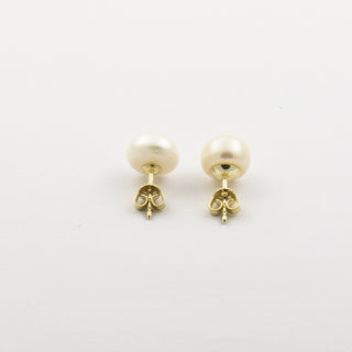 Perlohrstecker aus 585 Gelbgold, nachhaltiger second hand Schmuck perfekt aufgearbeitet