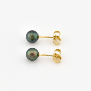 Perlenohrstecker aus 585 Gelbgold, nachhaltiger second hand Schmuck perfekt aufgearbeitet