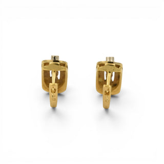Brillantohrstecker aus 750 Gelb- und Weißgold, nachhaltiger second hand Schmuck perfekt aufgearbeitet