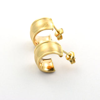 Ohrstecker aus 585 Gelbgold, nachhaltiger second hand Schmuck perfekt aufgearbeitet
