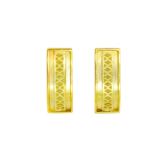 Ohrstecker aus 585 Gelbgold, nachhaltiger second hand Schmuck perfekt aufgearbeitet