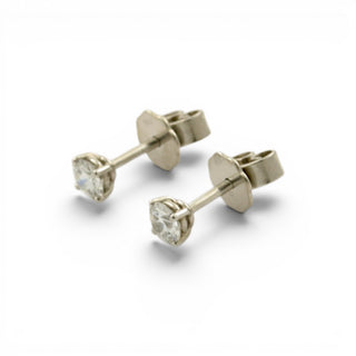 Brillantohrstecker aus 950 Platin, nachhaltiger second-hand Schmuck perfekt aufgearbeitet
