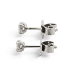 Brillantohrstecker aus 950 Platin, nachhaltiger second hand Schmuck perfekt aufgearbeitet