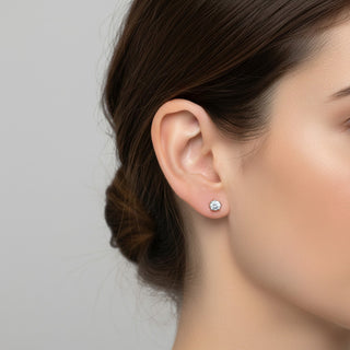 Brillantohrstecker aus 950 Platin, nachhaltiger second hand Schmuck perfekt aufgearbeitet