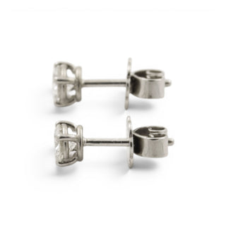 Brillantohrstecker aus 950 Platin, nachhaltiger second hand Schmuck perfekt aufgearbeitet