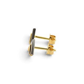 Brillantohrstecker aus 950 Platin/Gelbgold, nachhaltiger second hand Schmuck perfekt aufgearbeitet