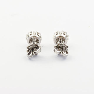 Brillantohrstecker aus 585 Weißgold, nachhaltiger second hand Schmuck perfekt aufgearbeitet