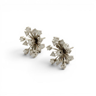 Brillantohrstecker aus 750 Weißgold, nachhaltiger second-hand Schmuck perfekt aufgearbeitet