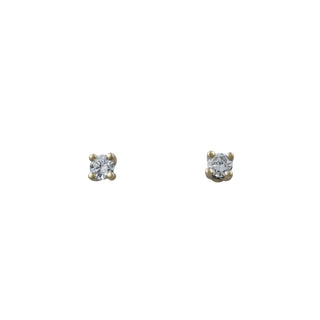 Brillantohrstecker aus 585 Weißgold, nachhaltiger second hand Schmuck perfekt aufgearbeitet