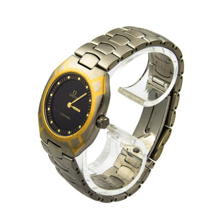 Omega Seamaster Polaris Multifunktion Quarzwerk mit Chronograph, Datumsanzeige, Wecker, Leuchtindizes und Leuchtzeigern, gebrauchte Luxusuhr im Top-Zustand