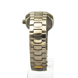 Omega Seamaster Polaris Multifunktion Quarzwerk mit Chronograph, Datumsanzeige, Wecker, Leuchtindizes und Leuchtzeigern, gebrauchte Luxusuhr im Top-Zustand