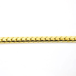 Navettepanzerarmband aus 585 Gelbgold, nachhaltiger second hand Schmuck perfekt aufgearbeitet