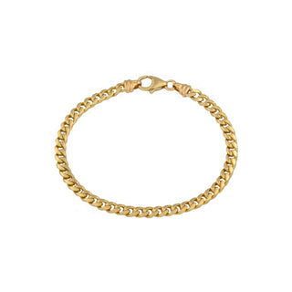 Panzerarmband aus 585 Gelbgold, nachhaltiger second hand Schmuck perfekt aufgearbeitet