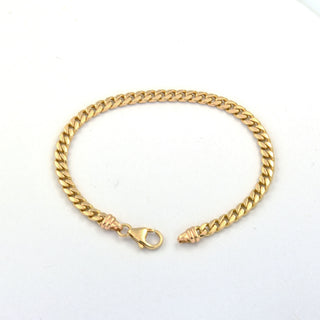 Panzerarmband aus 585 Gelbgold, nachhaltiger second hand Schmuck perfekt aufgearbeitet