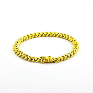 Panzerarmband aus 585 Gelbgold, nachhaltiger second hand Schmuck perfekt aufgearbeitet