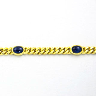 Saphirarmband aus 585 Gelbgold, nachhaltiger second hand Schmuck perfekt aufgearbeitet