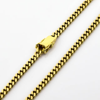 Panzerkette aus 585 Gelbgold, nachhaltiger second hand Schmuck perfekt aufgearbeitet