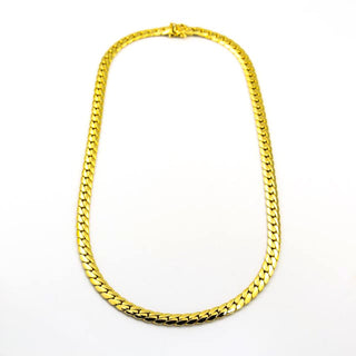 Panzerkette aus 585 Gelbgold, nachhaltiger second hand Schmuck perfekt aufgearbeitet