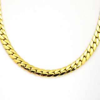 Panzerkette aus 585 Gelbgold, nachhaltiger second hand Schmuck perfekt aufgearbeitet