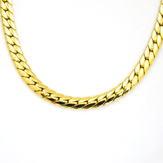 Panzerkette aus 585 Gelbgold, nachhaltiger second hand Schmuck perfekt aufgearbeitet