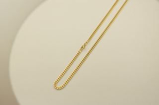 Panzerkette aus 585 Gelbgold, nachhaltiger second hand Schmuck perfekt aufgearbeitet