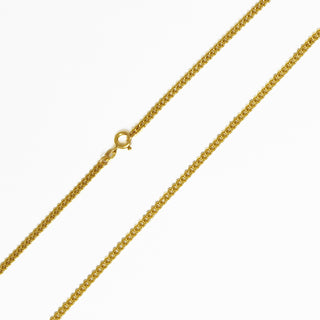 Panzerkette aus 750 Gelbgold, nachhaltiger second hand Schmuck perfekt aufgearbeitet