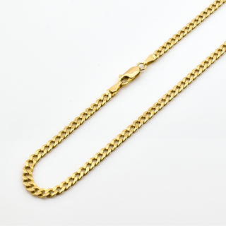 Panzerkette aus 585 Gelbgold, nachhaltiger second hand Schmuck perfekt aufgearbeitet