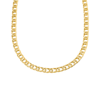 Panzerkette aus 585 Gelbgold, nachhaltiger second hand Schmuck perfekt aufgearbeitet