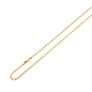 Panzerkette aus 585 Gelbgold, nachhaltiger second hand Schmuck perfekt aufgearbeitet