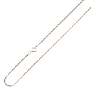 Panzerkette aus 585 Weißgold, nachhaltiger second hand Schmuck perfekt aufgearbeitet