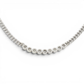 Brillantkette aus 585 Weißgold, nachhaltiger second-hand Schmuck perfekt aufgearbeitet