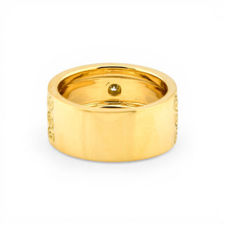 Papillon Brillantring aus 750 Gelbgold, nachhaltiger second hand Schmuck perfekt aufgearbeitet