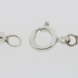 Perlenkette mit Schließe aus 925 Silber, nachhaltiger second hand Schmuck perfekt aufgearbeitet