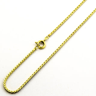 Phantasiekette aus 585 Gelbgold, 62cm, nachhaltiger second hand Schmuck perfekt aufgearbeitet