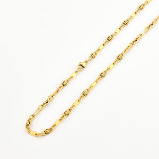 Phantasiekette aus 585 Gelbgold, nachhaltiger second hand Schmuck perfekt aufgearbeitet