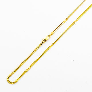Phantasiekette aus 585 Gelbgold, nachhaltiger second hand Schmuck perfekt aufgearbeitet