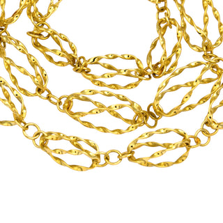 Phantasiekette aus 585 Gelbgold, nachhaltiger second hand Schmuck perfekt aufgearbeitet