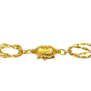 Phantasiekette aus 585 Gelbgold, nachhaltiger second hand Schmuck perfekt aufgearbeitet