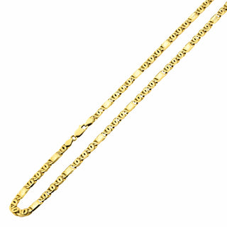 Phantasiekette aus 585 Gelbgold, nachhaltiger second hand Schmuck perfekt aufgearbeitet